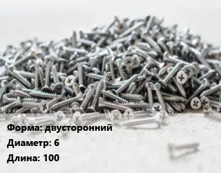 Шуруп двусторонний 6х100